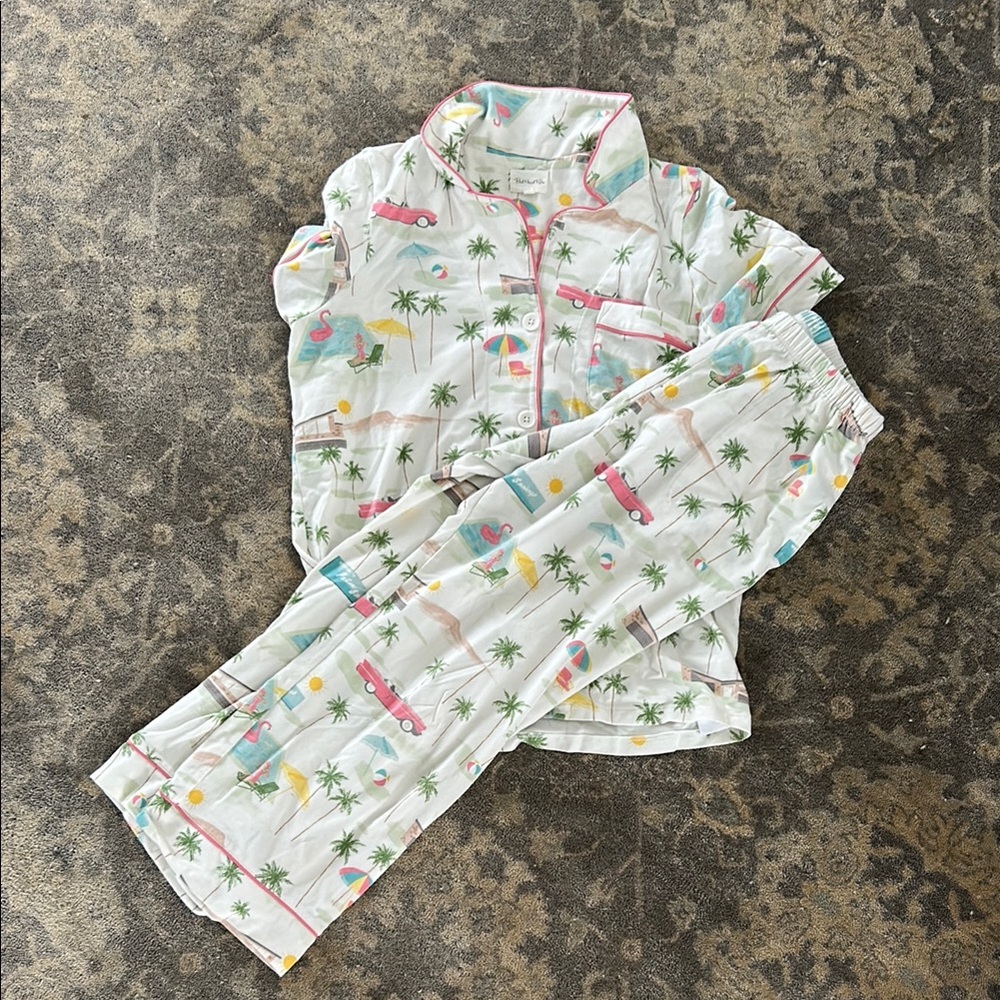 BedHead White and Pink Pajamas Intimates & Sleepwear